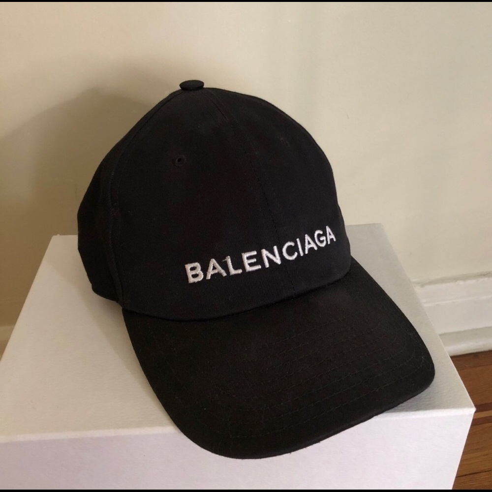 Balenciaga Black Logo Hat